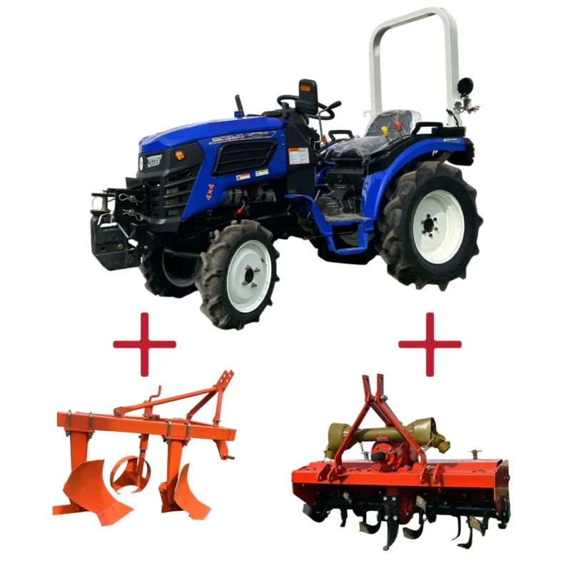 Tractor Bizon TA254 cu plug și freză (model neînmatriculabil)